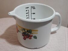 Vaso de medição esmaltado vintage vaso de esmalte vaso de armazenamento cozinha banheiro comprar usado  Enviando para Brazil