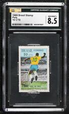 1969 Brasil Pelé's 1000th Goal Stamp Pelé (10 CTS) CGC 8.5 comprar usado  Enviando para Brazil