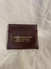 Bolsa de moedas John’s Corner Bar nova Ulm MN , usado comprar usado  Enviando para Brazil