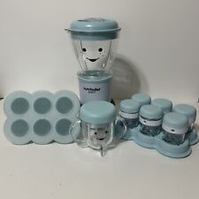 Licuadora de alimentos para bebés NutriBullet azul 32 oz. Tazas y forma de silicona segunda mano  Embacar hacia Argentina