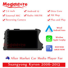 7" Carro Gps Android 12 CarPlay Auto cabeça unidade estéreo para Ssangyong Kyron 2006-13, usado comprar usado  Enviando para Brazil