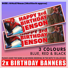 Personalised spiderman banner for sale  GLASGOW