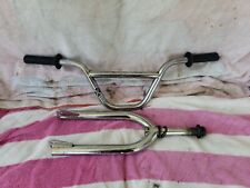 rare white Huffy Diesel classic BMX Bike forks and bars used, used for sale  Shipping to South Africa