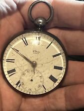 silver fusee pocket watch for sale  Hagerstown