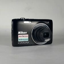 Nikon COOLPIX S3100 14.0MP x5 Digital Camera Black Excellent + Case + Charger for sale  Shipping to South Africa