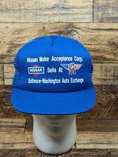 Vintage Nissan Motor Acceptance Corp. Chapéu caminhoneiro Snapback malha troca automática comprar usado  Enviando para Brazil