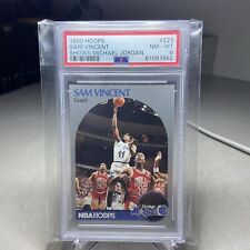 1990 Nba Hoops Sam Vincent Shows Michael Jordan #223 PSA 8 NM-MT, used for sale  Shipping to South Africa