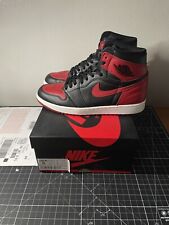 Air Jordan 1 Retro High OG Bred Banned 2016 555088-001 Size 9 for sale  Shipping to South Africa