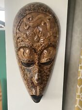 Tribal mask carved for sale  HINCKLEY