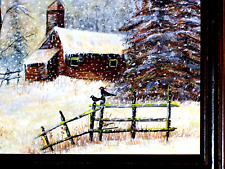 nature oil winter painting for sale  Houston