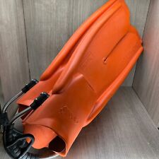 Used, APOLLO BIO-FIN Pro Sz LL C-Series Open Heel Scuba Fins Diving Snorkeling Orange for sale  Shipping to South Africa