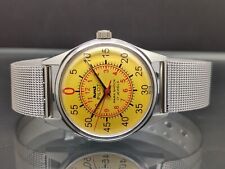 Hmt pilot hand winding manual 17 jewels refurbished wrist watch Yelow color dial for sale  Shipping to South Africa