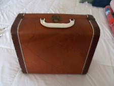 Vintage 1950's Child's overnight suitcase plastic handle or doll clothes case for sale  Shipping to South Africa