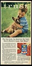 1956 Cardigan Welsh Corgi ? puppy photo Ken L Ration dog food vintage print ad for sale  Denver