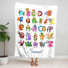 Cobertor de bebê alfabeto, presente para criança jogar cobertor de lã, presente para crianças comprar usado  Enviando para Brazil