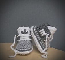 Crochet Baby Zapatos Hechos a Mano Ganchillo Lana Bebé Botines Zapatillas Zapatillas segunda mano  Embacar hacia Argentina