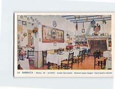 Cartão postal típico restaurante espanhol La Barraca Madri Espanha comprar usado  Enviando para Brazil