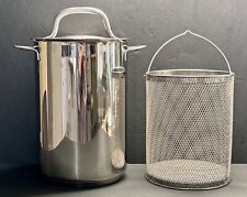 Gourmet Standard Professional 5 Qt  Stainless Steel Asparagus Pot W/Lid  Basket for sale  Shipping to South Africa