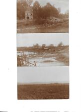 3 x WWI Austro Hungarian Barricade, and Barbed Wire Defences Photo Postcards for sale  Shipping to South Africa