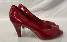 Zapatos de salón Antonio Melani rojos punta abierta - talla 8,5M segunda mano  Embacar hacia Argentina