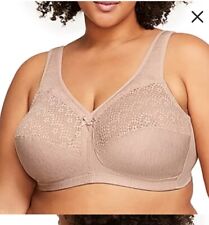 Glamorise Women's Plus Size MagicLift Moisture Control Bra Wirefree #1064 46H for sale  Shipping to South Africa