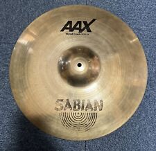 Sabian AAX 18” Metal Crash Cymbal *damaged #1014, used for sale  Shipping to South Africa