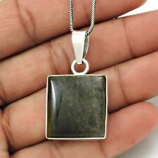 Natural Nuummite Jasper Gemstone 925 Sterling Silver Pendant Tribal For Girls D5, used for sale  Shipping to South Africa