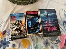 Body Melt, Night Train to Terror CAIXA GRANDE, Hellraiser 2 LOTE RARO HORROR VHS OOP comprar usado  Enviando para Brazil