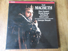 Verdi - Macbeth / Zampieri etc / Sinopoli / Philips 412 133-1 Ed1 3LP '84 NM/NM- for sale  Shipping to South Africa