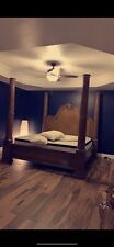 walnut bed frame king bed for sale  Lafayette