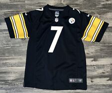 Camiseta juvenil Ben Roethlisberger Pittsburgh Steelers Nike On Field #7 NFL tamanho G 14 comprar usado  Enviando para Brazil