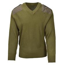 Suéter aquecedor de corpo pulôver lã oliva militar italiano original gola V comprar usado  Enviando para Brazil