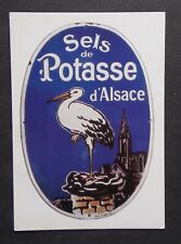 TH960A) CP reproduction plaque émaillée publicité SELS DE POTASSE D'ALSACE d'occasion  Grancey-le-Château-Neuvelle