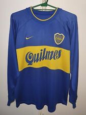 CAMISETA DE FÚTBOL EN CASA BOCA JUNIORS ARGENTINA 2000 NIKE M MANGAS LARGAS #10 RIQUEZALME segunda mano  Argentina 