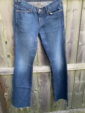 Feminino J. Jeans jeans azul flare perna larga parte inferior sino marca 26, usado comprar usado  Enviando para Brazil