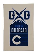 Guerrilla Gravity - OEM Frame Decal - "GG Made in Colorado", 1.25" x 2.25", Blue, used for sale  Shipping to South Africa