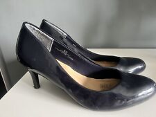 Navy court shoes for sale  GRANTHAM