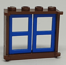 Lego Okno 3853 stare brązowe 1x4x3 + 3854 niebieskie 1x2x3 akcesoria 6762 6769 na sprzedaż  Wysyłka do Poland