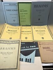 Lote de 9 partituras de Brahms para piano clarinete e violino por Schirmers Urtext comprar usado  Enviando para Brazil