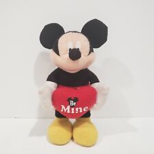 Rare Disney Valentine Mickey Mouse Plush 11 inch Weighted Self Standing Be Mine for sale  Shipping to South Africa