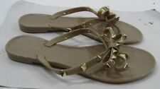 nova sandália feminina skintone ouro tacha praia aba flip geléia plana tamanho 5, usado comprar usado  Enviando para Brazil