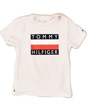 Camiseta gráfica Tommy Hilfiger bebê meninos 12 a 18 meses algodão branco BB13 comprar usado  Enviando para Brazil