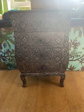 silver embossed chest drawers for sale  STAINES-UPON-THAMES