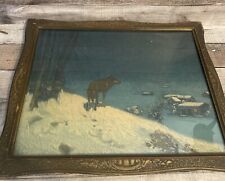 Vtg/Antique Wood Frame With Glass, Litho Included for sale  Shipping to South Africa