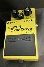 Pedal de efeitos de guitarra Boss SD-1 Super Overdrive na caixa amarelo Exc SD1, usado comprar usado  Enviando para Brazil