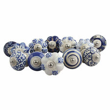 5 10 Ceramic Door cupboard Knobs Lot Handle Drawer wardrobe porcelain brass pull for sale  Shipping to South Africa