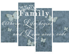 Family quote canvas for sale  WINSFORD
