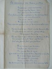 Manuscrit original georges d'occasion  Vierzon