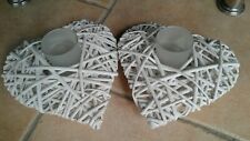 Wicker heart light for sale  BOLTON