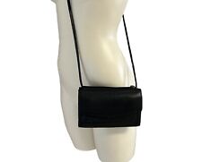 Carteira de couro preta fóssil vintage bolsa tiracolo bolsa de telefone, usado comprar usado  Enviando para Brazil